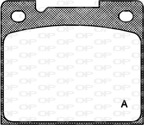 OPEN PARTS Комплект тормозных колодок, дисковый тормоз BPA0039.30